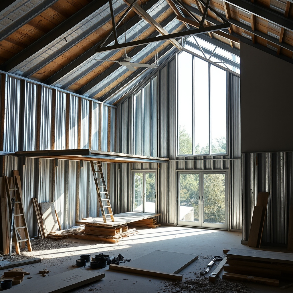 construction métallique à Saint-Priest (illustration)
